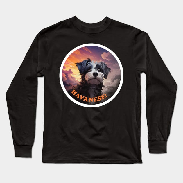 Havanese Long Sleeve T-Shirt by SquishyKitkat